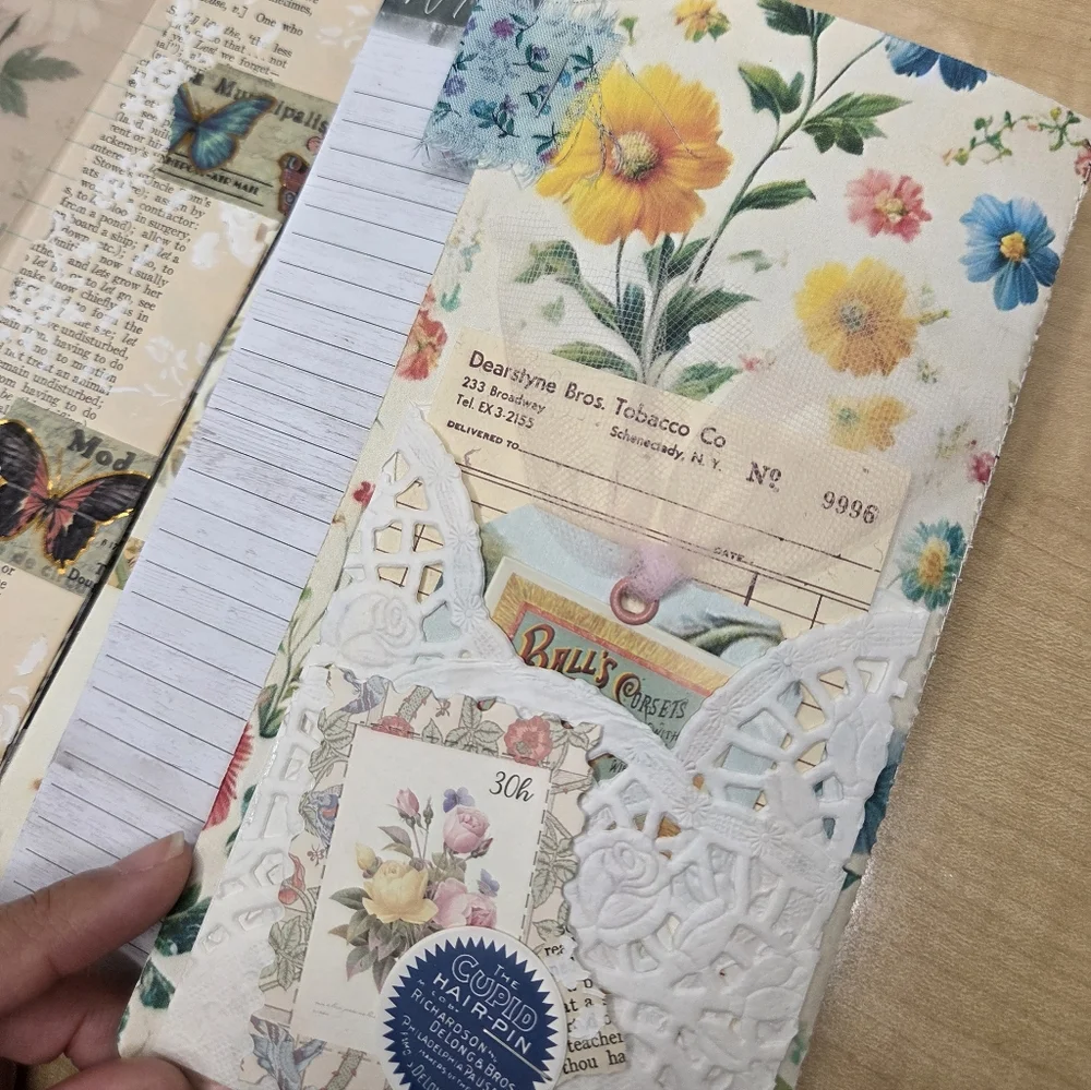 Handmade Wallpaper Print Inspired Digitals | TAB Binded JUNK JOURNAL - Picture 13 of 16